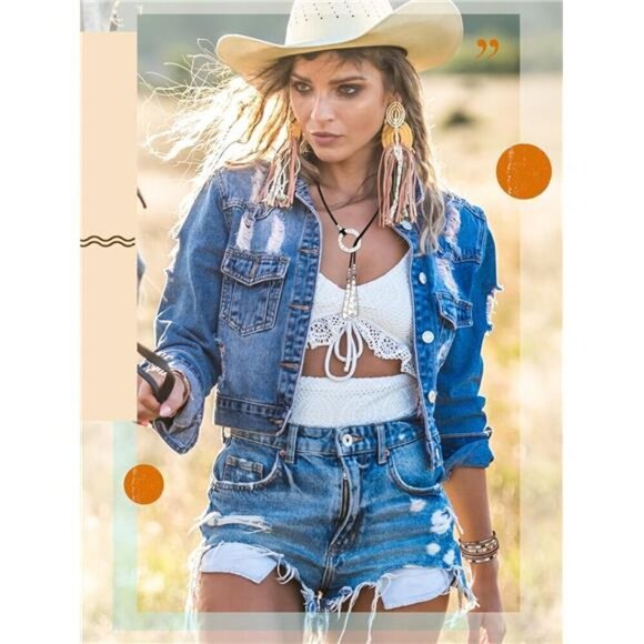 3 Pcs Western Jewelry for Women Bohemian Set, Boho Pendant Long Choker, - Picture 6 of 7